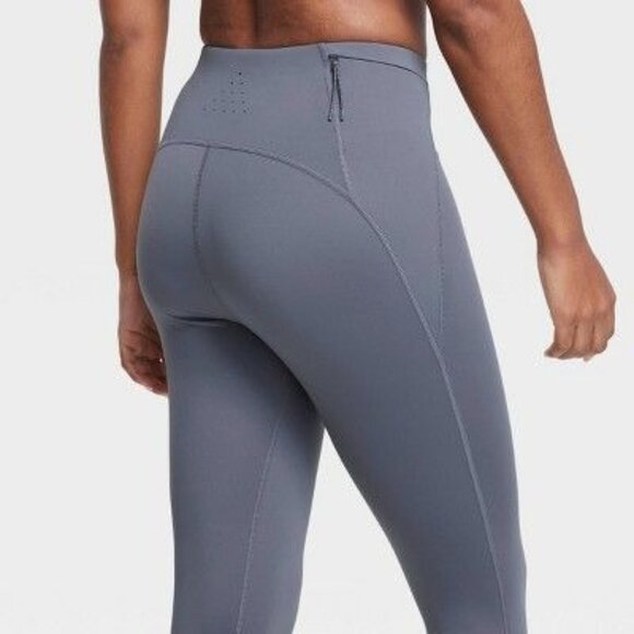 All In Motion Womens Gray High-Waisted Running Leggings - Picture 5 of 6